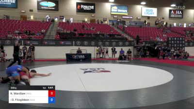 68 kg Cons 8 #1 - Kamdyn Wardlaw, Oregon Wrestling National Team vs Dayton Fitzgibbon, Ascend Wrestling Academy