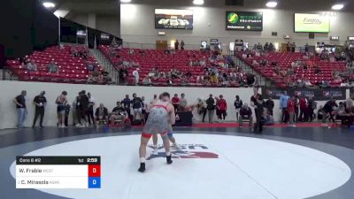 92 kg Cons 8 #2 - Wolfgang Frable, West Point Wrestling Club vs Cole Mirasola, Askren Wrestling Academy