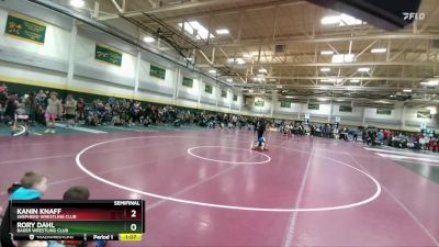 60 lbs Semifinal - Kanin Knaff, Shepherd Wrestling Club vs Rory Dahl, Baker Wrestling Club