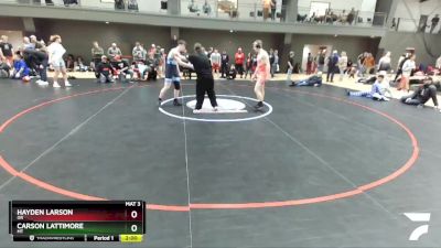 160 lbs Cons. Round 4 - Hayden Larson, OR vs Carson Lattimore, MT