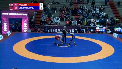 65 kg Quarterfinal - Kannon Webster, USA vs Esteban Alfaro, CHI