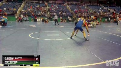 3A 138 lbs Champ. Round 1 - Troy Gryder, Eastern Guilford vs Christian Kluttz, Jesse Carson