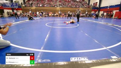 80 lbs Round Of 16 - Matthew Salazar, Bartlesville Wrestling Club vs Kannen Pitmon, Sulphur Youth Wrestling Club