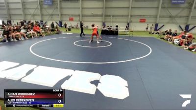 120 lbs Placement Matches (8 Team) - Aidan Rodriguez, Team Texas B vs Alex Oedekoven, South Dakota Blue