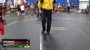 38 lbs Round 2 (8 Team) - Zane Enriquez, Backyard Brawlers vs Leland Reeves, ARES Red