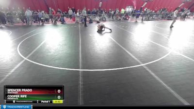 126 lbs Cons. Round 3 - Cooper Rife, Minnesota vs Spencer Prado, Wisconsin