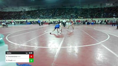 150 lbs Consi Of 32 #1 - Vincent Incremona, Bixby vs Oakley Pratt, Hinton Comets