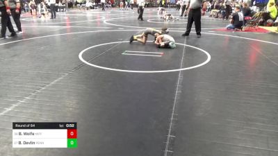 60 lbs Round Of 64 - Branson Wolfe, Mifflinburg vs Brayden Devlin, Pennsbury