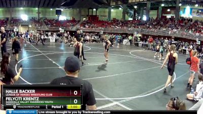 101 lbs Quarterfinal - Halle Backer, League Of Heroes Wrestling Club vs Felyciti Krentz, Sandhills Valley Mavericks Youth Wrestling