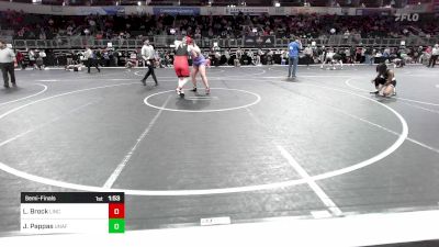 184.5-202.1 lbs Semifinal - Lea Brock, Lincoln Girls Wrestling vs Jessa Pappas, Unaffiliated