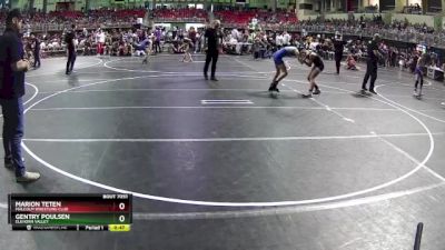 107 lbs Champ. Round 1 - Gentry Poulsen, Elkhorn Valley vs Marion Teten, Malcolm Wrestling Club