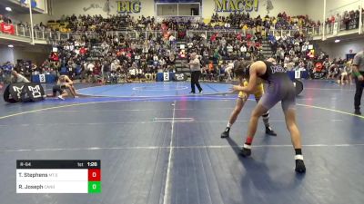 133 lbs R-64 - Tyler Stephens, Mt.St.Joseph-MD vs Ryder Joseph, Canon-McMillan