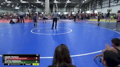 60 lbs Semis (4 Team) - Austin Kerrigan, BEASTWORKS WRESTLING CLUB vs Asher Franco, NORTH CAROLINA WRESTLING FACTORY - RED