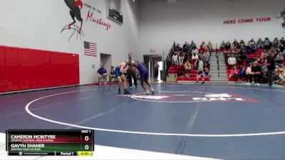 138 lbs Cons. Round 2 - Cameron McIntyre, Desoto Central High School vs Gavyn Shaner, Oxford High School