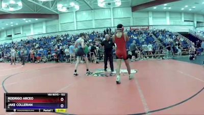 132 lbs Cons. Round 2 - Rodrigo Arceo, IL vs Jake Colleran, IL