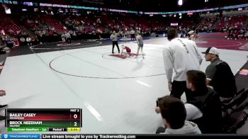 D1-106 lbs Cons. Round 1 - Brock Needham, Holmen vs Bailey Casey, Menomonie