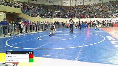 110 lbs Quarterfinal - Lindsey Kupp, Union Girls JH vs Scarlet Terherst, Claremore Wrestling Club