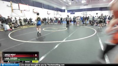 150 lbs Semifinal - Jayce Wolf, Caldwell vs Lane Chivers, Flathead (Kalispell)