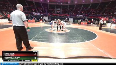 3A 170 lbs Champ. Round 1 - Luke Zook, Yorkville (H.S.) vs Francisco Solis, Aurora (West Aurora)