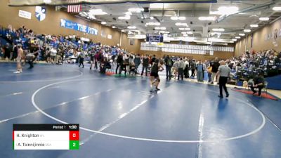 140 lbs Round 2 - Aiyana Tsinnijinnie, Champions Wrestling Club vs Heather Knighton, Mount Ogden Junior High