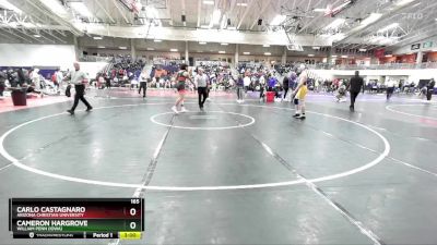 165 lbs Cons. Round 7 - Cameron Hargrove, William Penn (Iowa) vs Carlo Castagnaro, Arizona Christian University