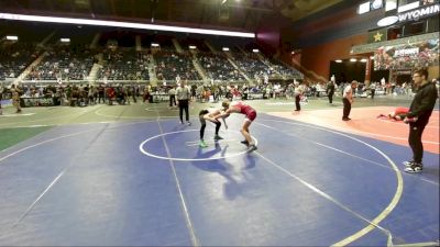 156 lbs Semifinal - Grayson Zemski, Sheridan WC vs Chase Cline, Gering WC