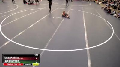 Round 1 - Quinlan Vinez, East Side Wrestling Club vs Lauren Fuller, Centennial Youth Wrestling