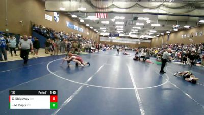 130 lbs Cons. Round 1 - Mason Dopp, Box Elder Stingers vs Curg Siddoway, Uintah Jr High Wrestling