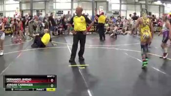 82 lbs Round 1 (6 Team) - Jordan Carringer, Steel Valley vs Fernando Jimeno, Untouchables White