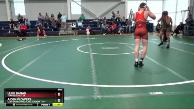 140 lbs Round 2 (16 Team) - Aiden Flowers, Contenders Wrestling Academy vs Luke Banas, Team Gotcha