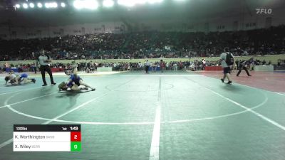 130 lbs Round Of 64 - Kayden Worthington, Sand Springs vs Xander Wiley, Berryhill Public Schools