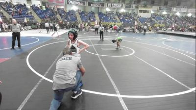 65 lbs Consi Of 16 #2 - Toryn Sanroman, Ranch Hand Wrestling vs Brady Mathews, Ridge Wrestling Club