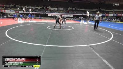 197 lbs Semis & Wb (16 Team) - William Applegarth, Frostburg State University vs Markelyn Fenner, Marymount University