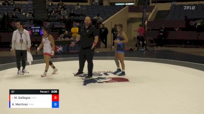 57 lbs Champ. Round 2 - Marissa Gallegos, Titan Mercury Wrestling Club (TMWC) vs Amanda Martinez, Titan Mercury Wrestling Club (TMWC)