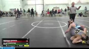 115 lbs Round 2 (8 Team) - Brennan Warwick, Terps Xtreme vs Blake Hostetter, Kraken