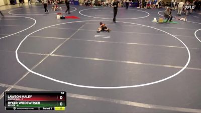 52 lbs Semis & 1st Wrestleback (8 Team) - Lawson Maley, Northfield vs Ryker Wiedewitsch, Becker