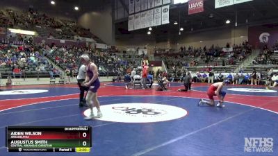 4A 157 lbs Quarterfinal - Augustus Smith, Central Arkansas Christian vs Aiden Wilson, Arkadelphia