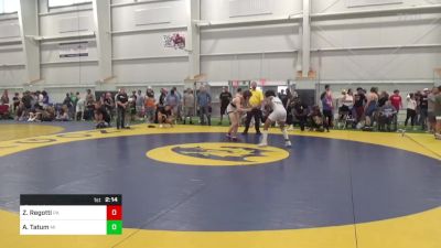 152-C lbs Consi Of 4 - Zack Regotti, PA vs Ayden Tatum, MI