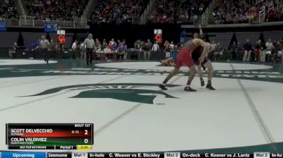 133 lbs Consi of 8 #2 - Scott Delvecchio, Rutgers vs Colin Valdiviez, Northwestern