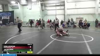 110 lbs Round 1 (8 Team) - Josh Spontak, Ohio Rampage vs Jacob Kiehl, Kraken