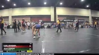 117 lbs Quarterfinals (8 Team) - Ryan Moreno, Funky Monkey vs Luke Johannes, Team Palmetto White