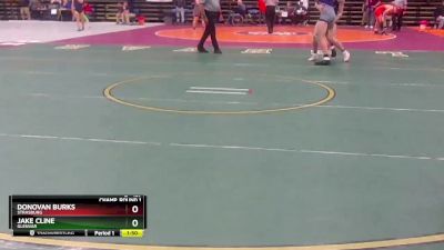 2 - 157 lbs Semifinal - Donovan Burks, Strasburg vs Jake Cline, Glenvar