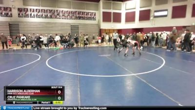 92 lbs Round 3 - Harrison Alderman, Park City Wrestling Club vs Cruz Pankake, Grantsville Wrestling Club