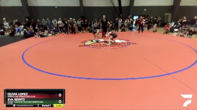 110 lbs Quarterfinal - Olivia Lopez, Steelclaw Wrestling Club vs Eva Reintz, CNWC Concede Nothing Wrestling Club