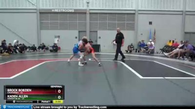 132 lbs Semis & 1st Wrestleback (8 Team) - Brock Bobzien, California vs Kaden Allen, Kansas Blue