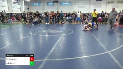 92-M lbs Quarterfinal - Noah Vaughn, VA vs Jacob Baker, PA