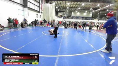 116 lbs 3rd Place Match - Jacob Wheeler, Williamsburg Wrestling Club vs Grady Morgan, Virginia Beach