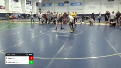 160-C lbs Semifinal - Ewan Olson, PA vs D'Marion Erlenbeck, MI