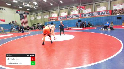 172 lbs Consi Of 8 #2 - Blake Hicks, Clovis West vs Malachi Carrasco, Selma