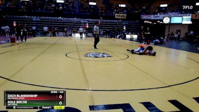 133 lbs Quarterfinal - Kole Biscoe, Air Force vs Zach Blankenship, Oklahoma State